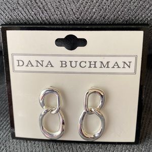 Dana Buchman Earrings Silvertoned Post